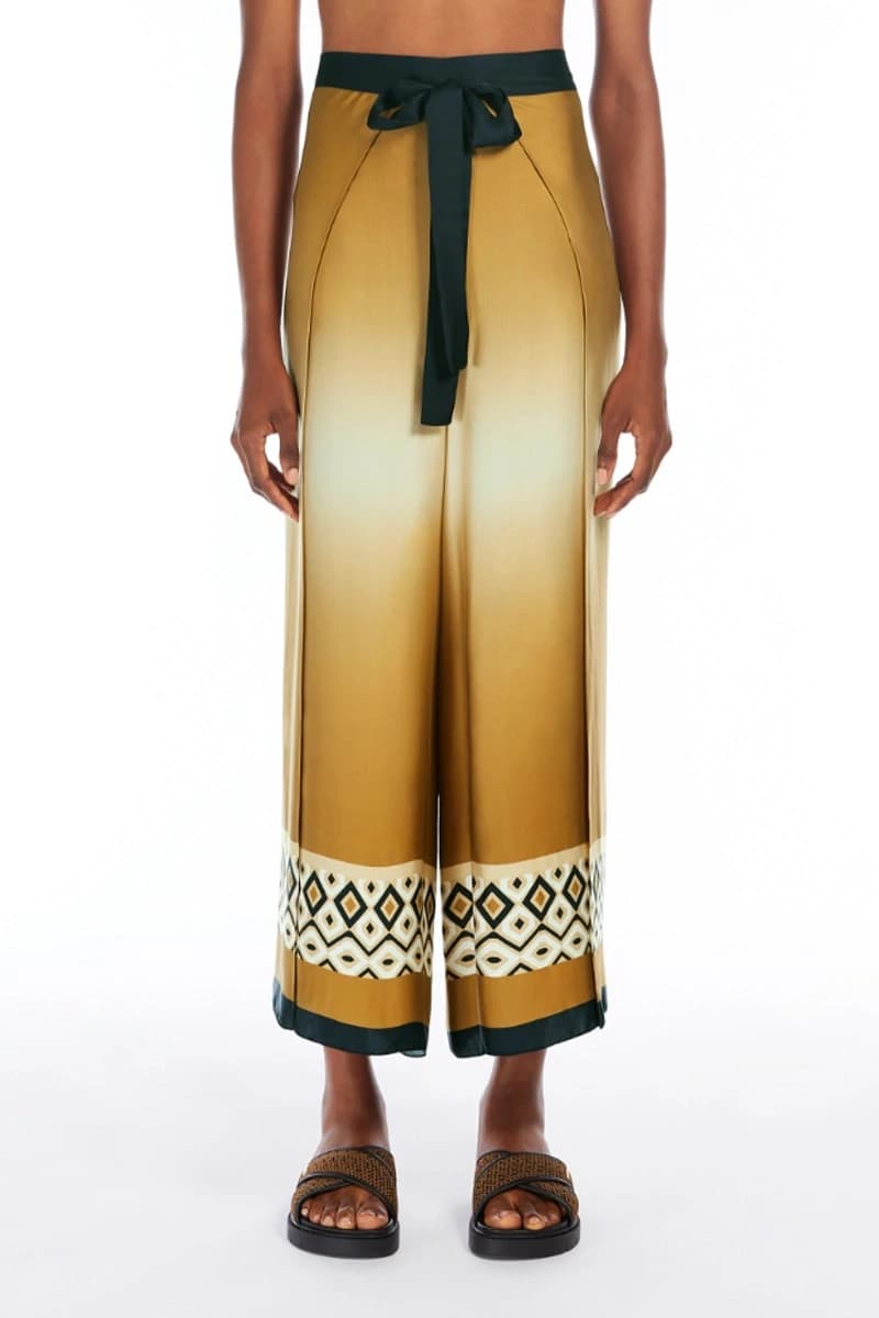 MAX MARA | Pantalone ampio in jersey stampa sfumata - 2