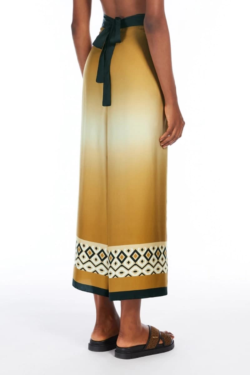 MAX MARA | Pantalone ampio in jersey stampa sfumata - 3