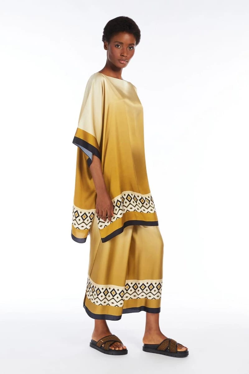 MAX MARA | Tunica over in jersey stampa sfumata - 4