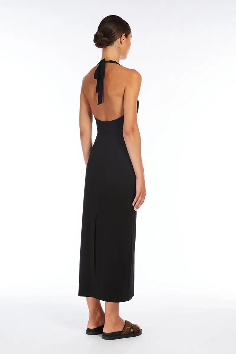 MAX MARA | Abito lungo cut out in jersey - 2