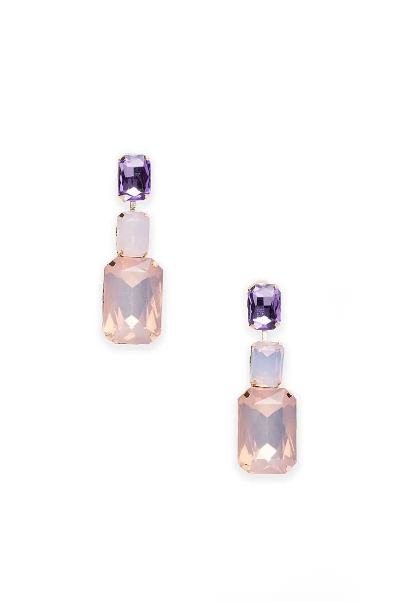 MYA ACCESSORIES | Orecchini pendenti con tre pietre - 2