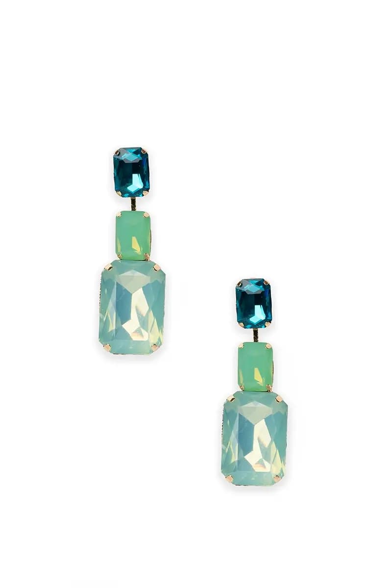 MYA ACCESSORIES | Orecchini pendenti con tre pietre - 2