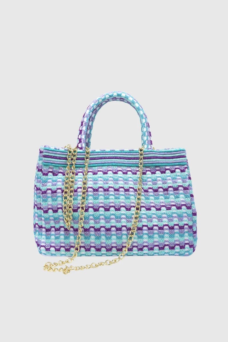 PHO Firenze | Borsa tote in tessuto fantasia con tracolla - 3