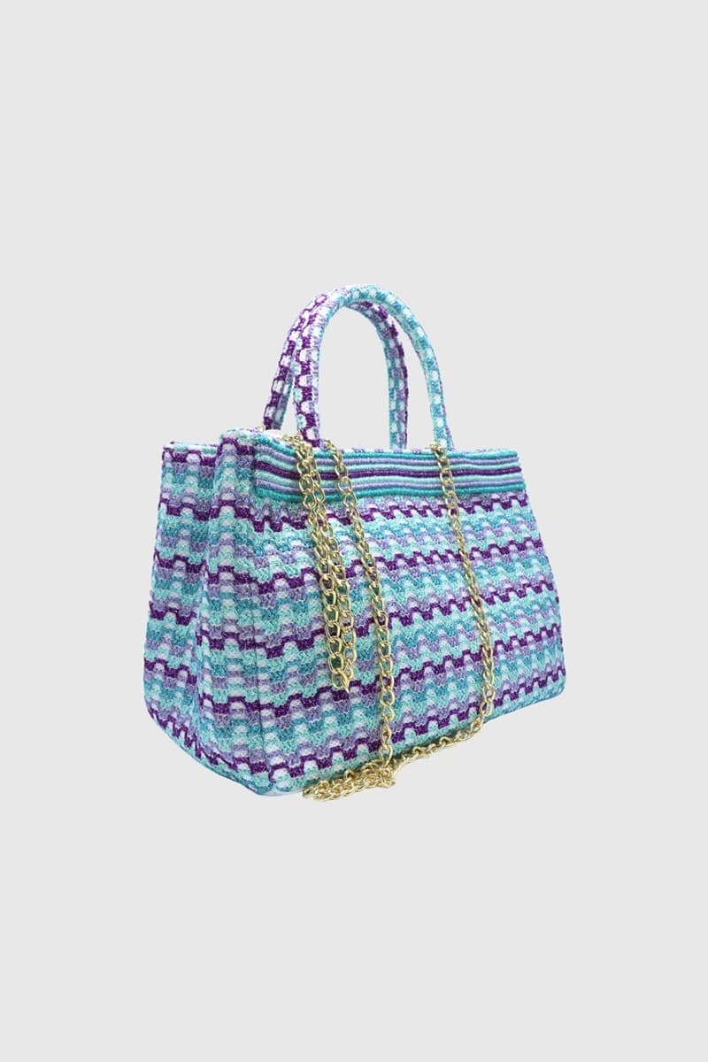 PHO Firenze | Borsa tote in tessuto fantasia con tracolla - 2
