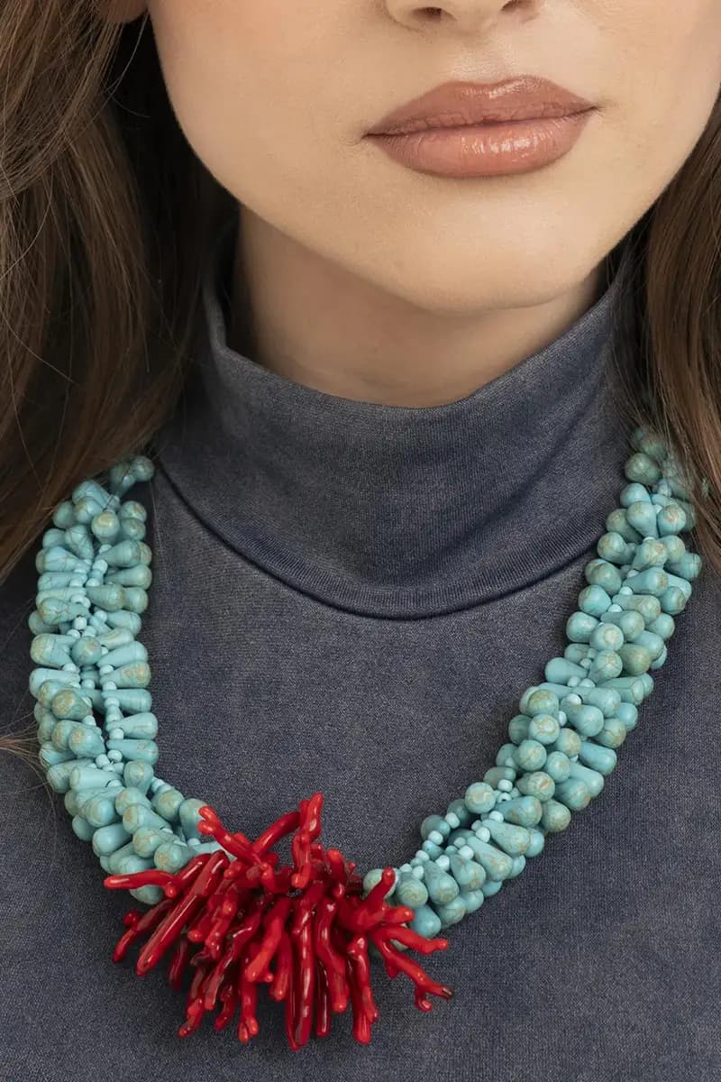 MYA ACCESSORIES | Collana girocollo con pietre - 4