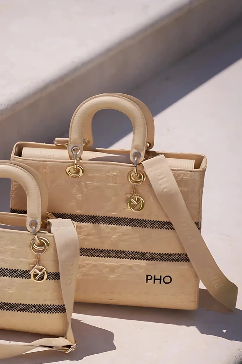 PHO Firenze | Borsa tote con tracolla in tessuto - 3