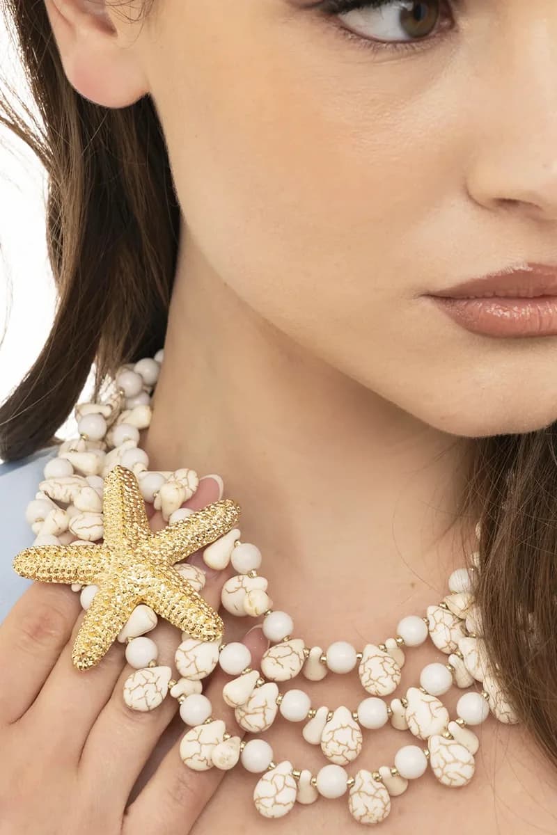MYA ACCESSORIES | Collana girocollo con pietre - 4
