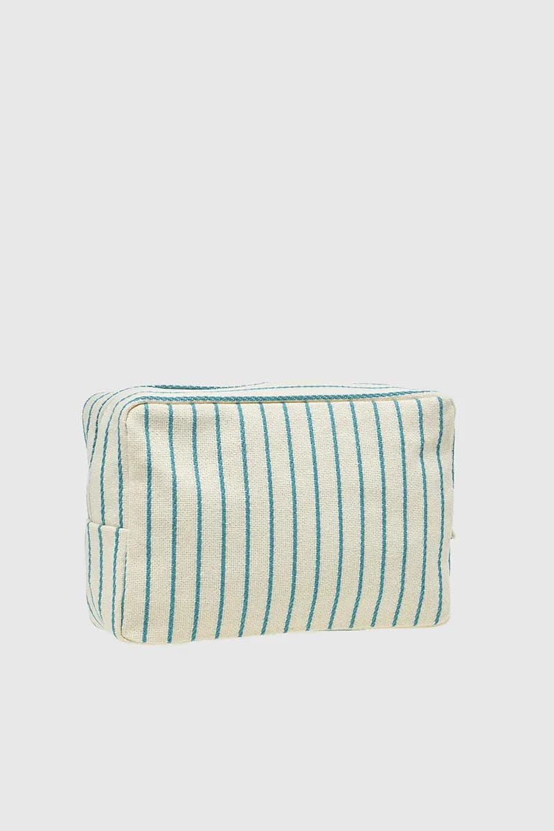 VERDE FASHION | Beauty case in cotone a righe - 6