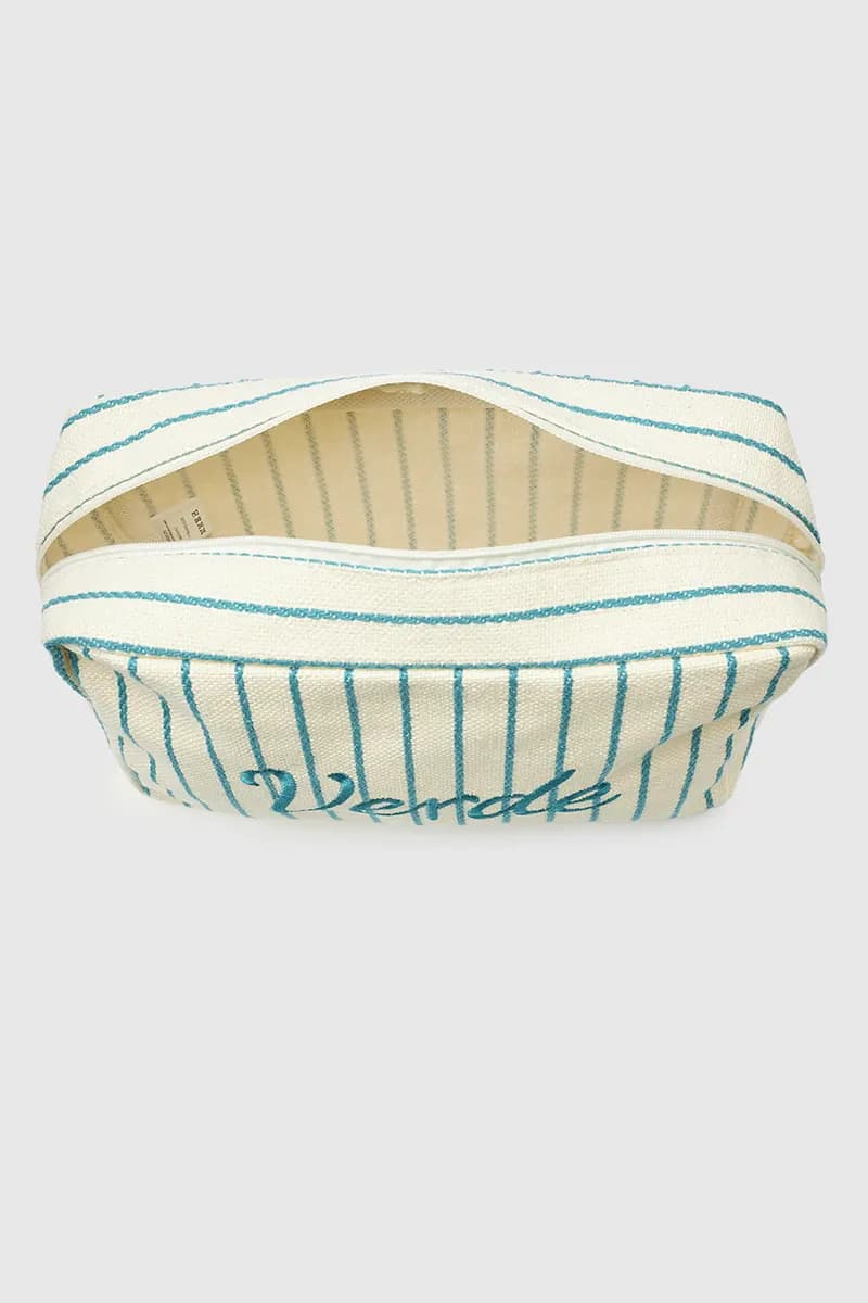 VERDE FASHION | Beauty case in cotone a righe - 8