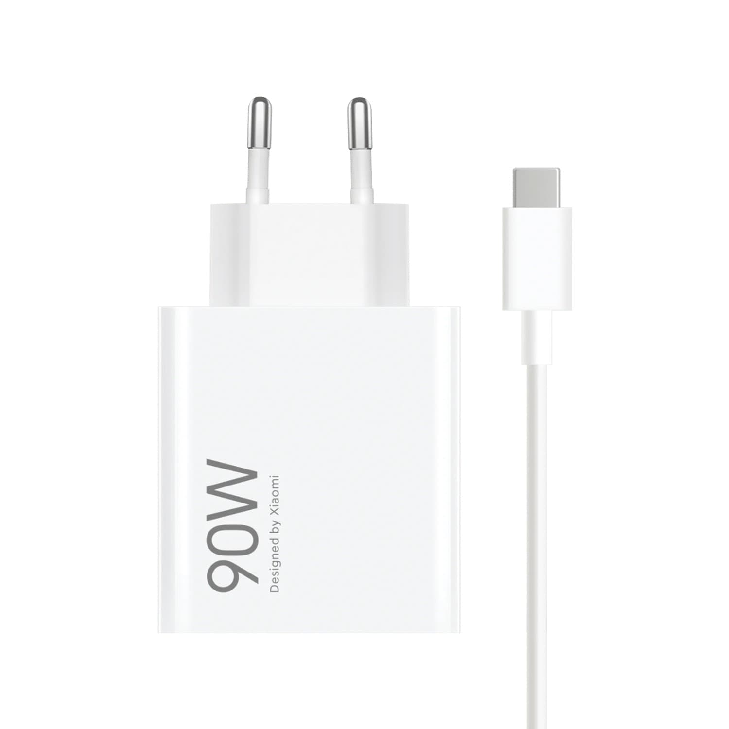 CARICABATTERIE DA RETE 90W XIAOMI BHR07ZBEU COMBO + CAVO USB-C WHITE - 2