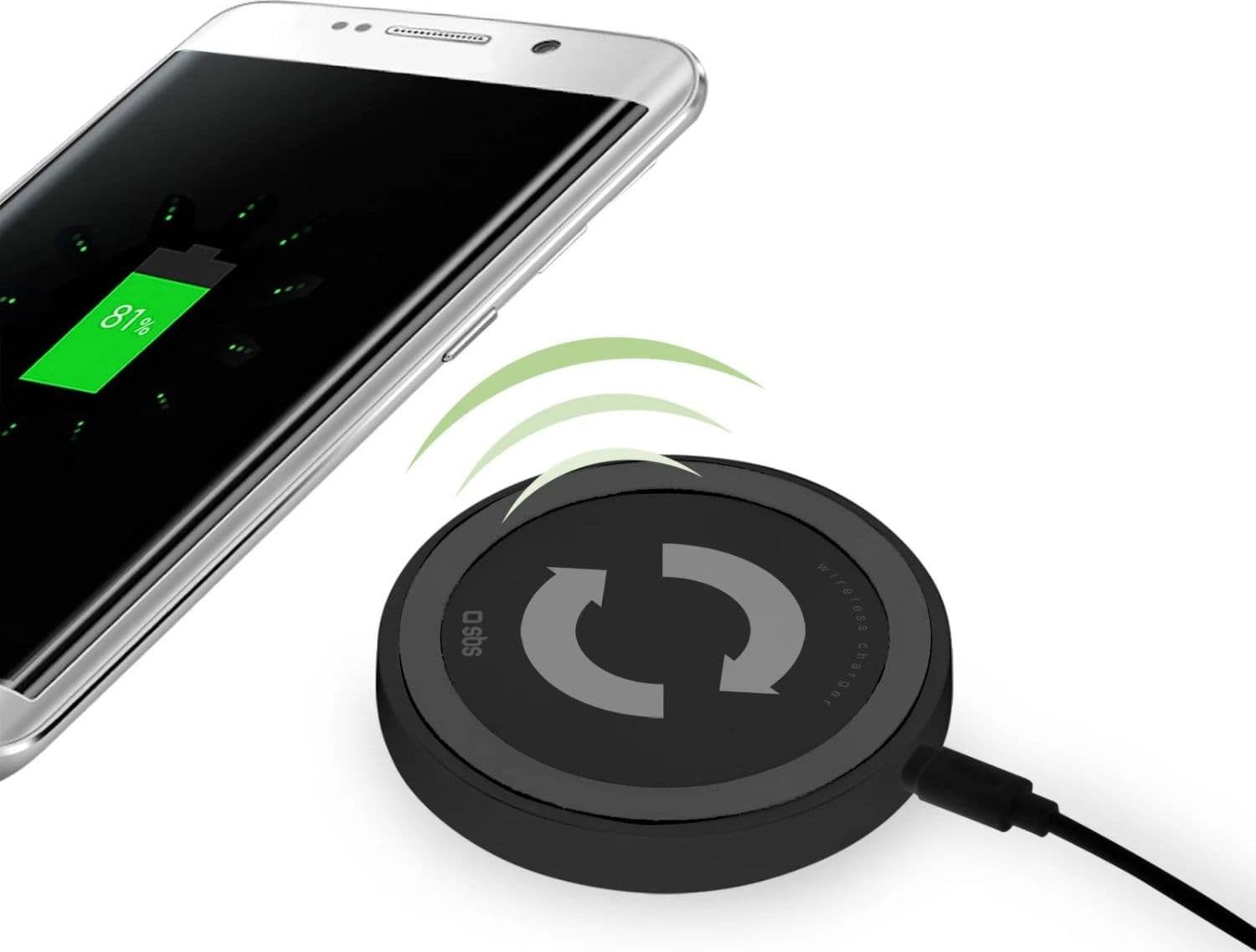 SBS Wireless charging Station, base di ricarica wireless senza fili 15W - 2