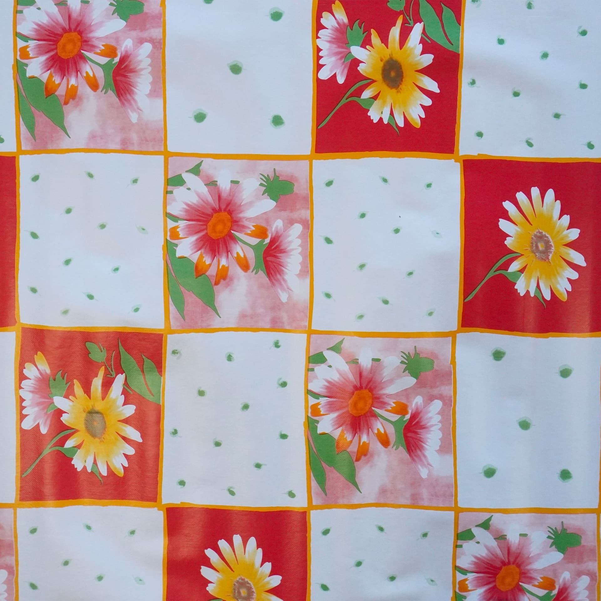 ***MEGA STOCK*** Rotolo da 20 metri (H140cm) di Tovaglia PVC telata cerata Per Casa, Sagre, Pizzerie QUADRI E FIORI ROSSI - 2