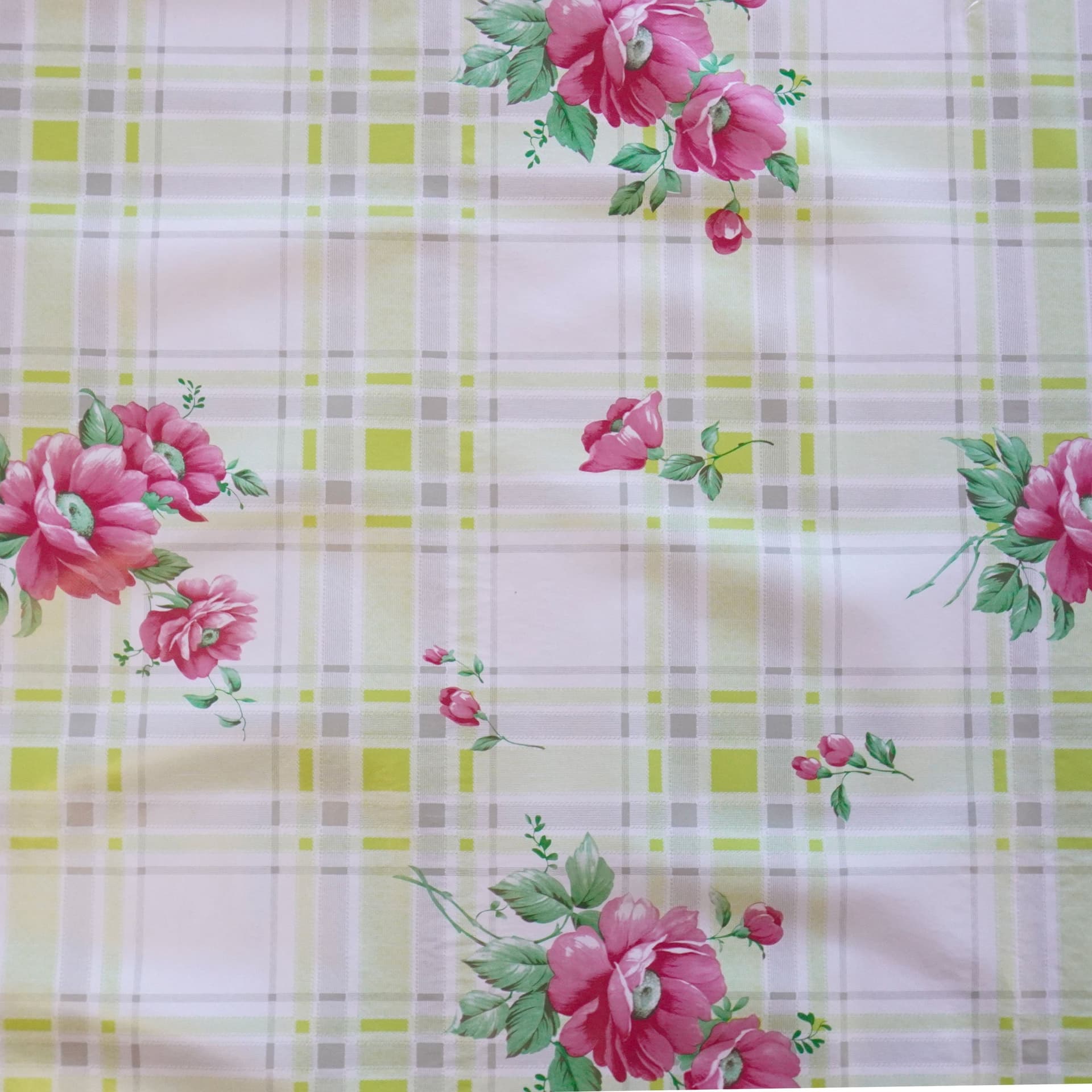 ***MEGA STOCK*** Rotolo da 20 metri (H140cm) di Tovaglia PVC telata cerata Per Casa, Sagre, Pizzerie QUADRI E FIORI ROSA - 2
