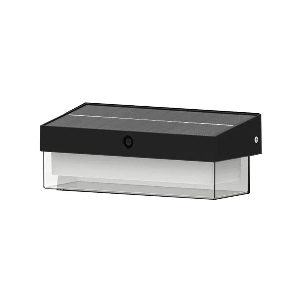 Applique Led Luce Bianca 6000k Faro Pannello Solare Sensore Crepuscolare Esterno - 2