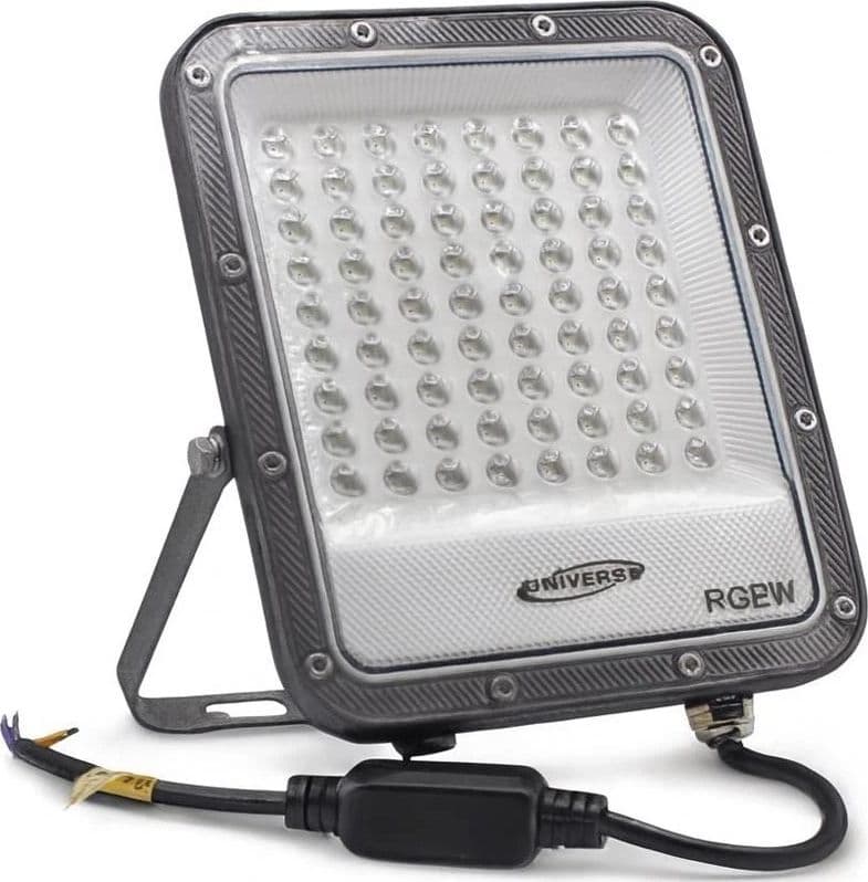 Faro Led Luce Bianca + Rgb W 25 Proiettore Per Esterno Giardino Telecomando Ip65 - 2