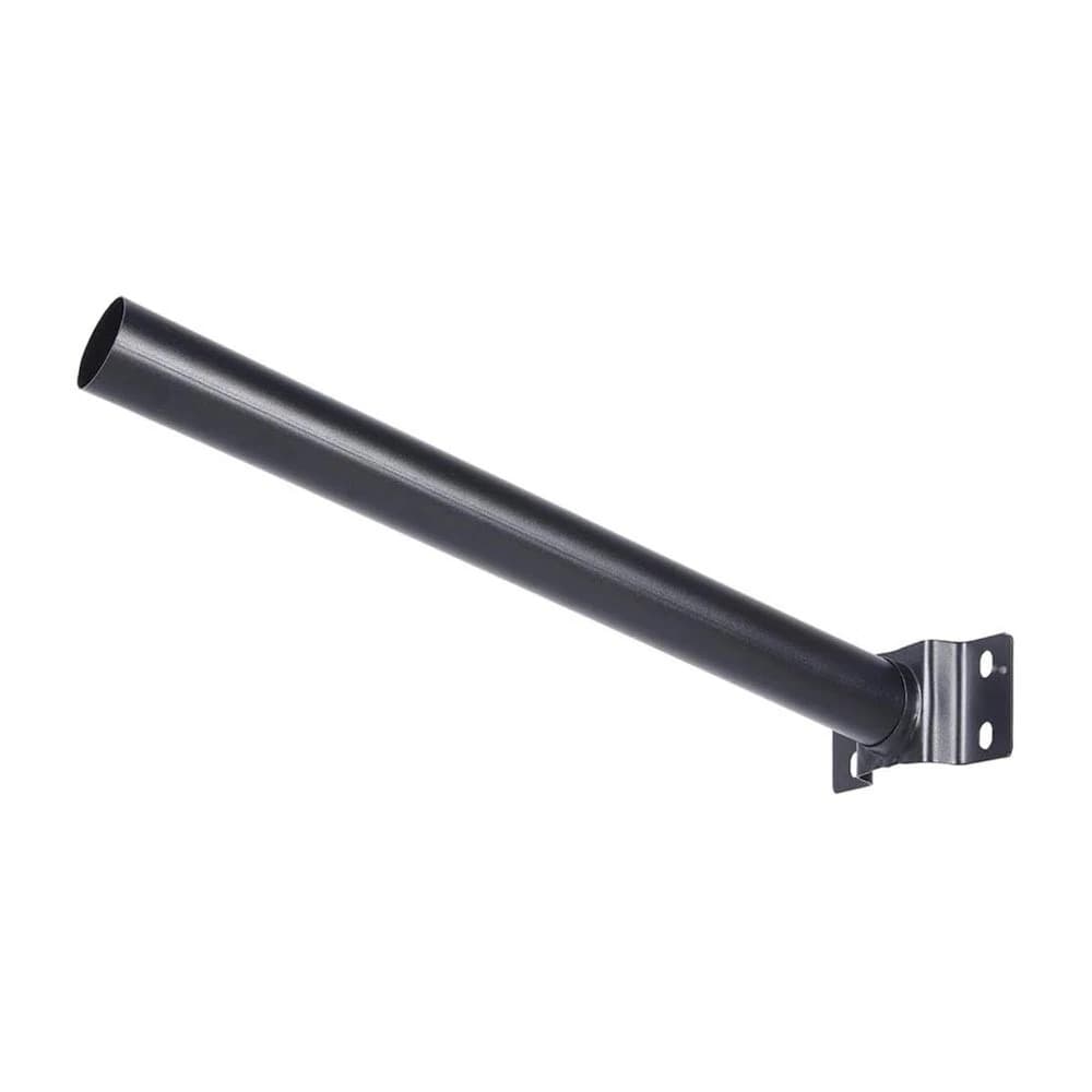 Staffa Supporto Per Faro Led E Lampione Stradale Palo Da Parete In Metallo Nero - 5