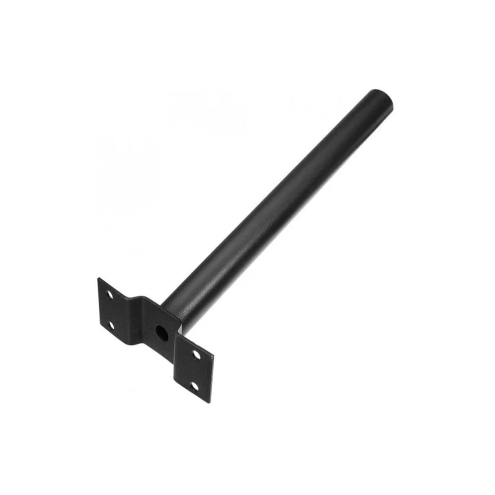 Staffa Supporto Per Faro Led E Lampione Stradale Palo Da Parete In Metallo Nero - 3