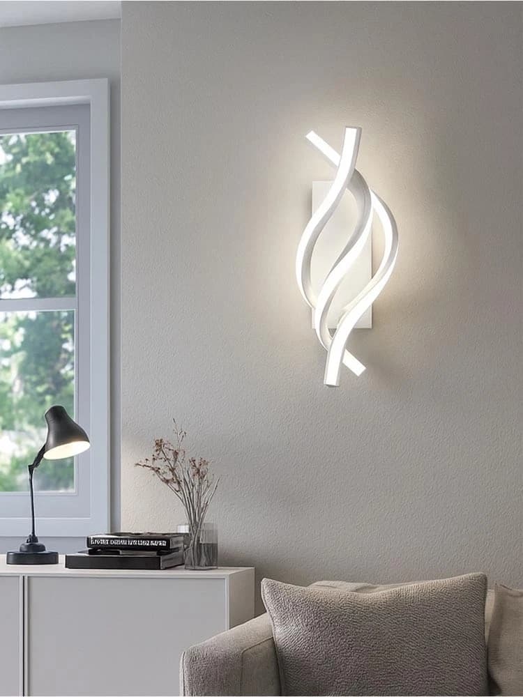 Applique Led Luce Bianca Calda Naturale Lampada A Spirale 12 W 3 Cct Aq23 - 3