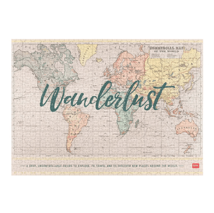 Legami - Puzzle da 1000 pezzi a tema Travel - Vintage Memories (PUZ0001) - 2