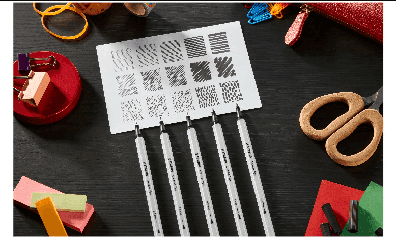 Stabilo - Pennarelli Creative Tips Arty - conf. 10 pz - nero e grigio (89/10-1-20) - 6