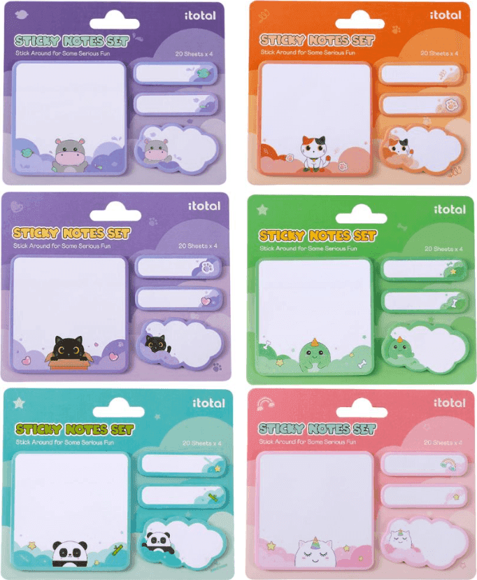 i-Total - Set Sticky Notes Pandastic (XL3113) - 2