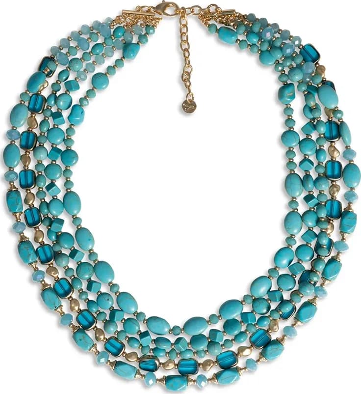 MYA ACCESSORIES | Collana multi filo con pietre - 2