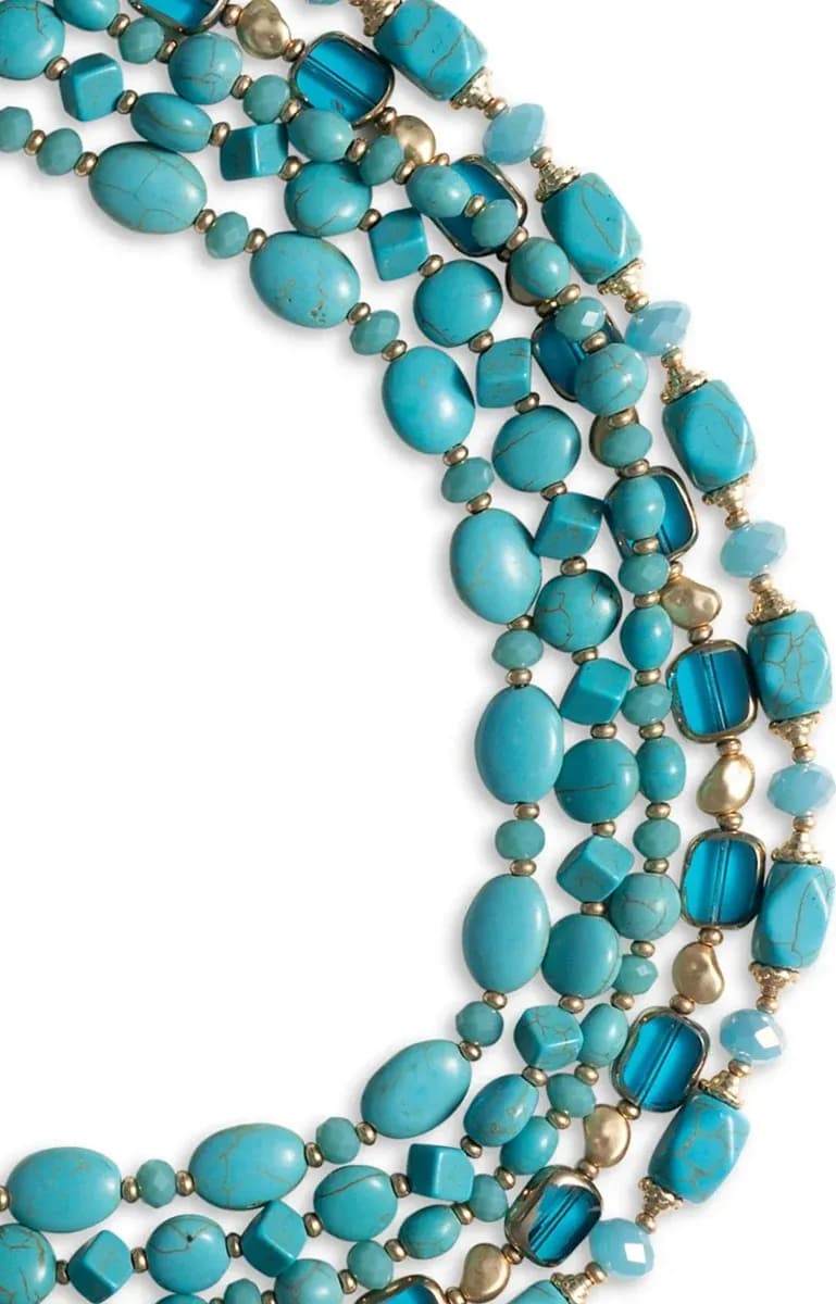MYA ACCESSORIES | Collana multi filo con pietre - 3