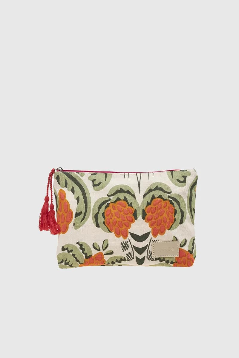 VERDE FASHION | Pochette mare in cotone fantasia floreale - 5