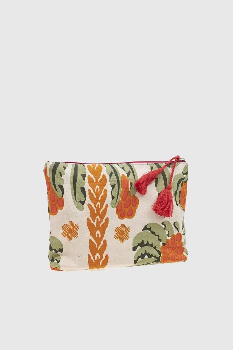 VERDE FASHION | Pochette mare in cotone fantasia floreale - 2