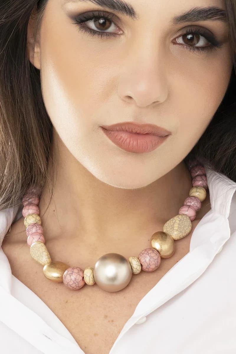 MYA ACCESSORIES | Collana girocollo con sfere - 4
