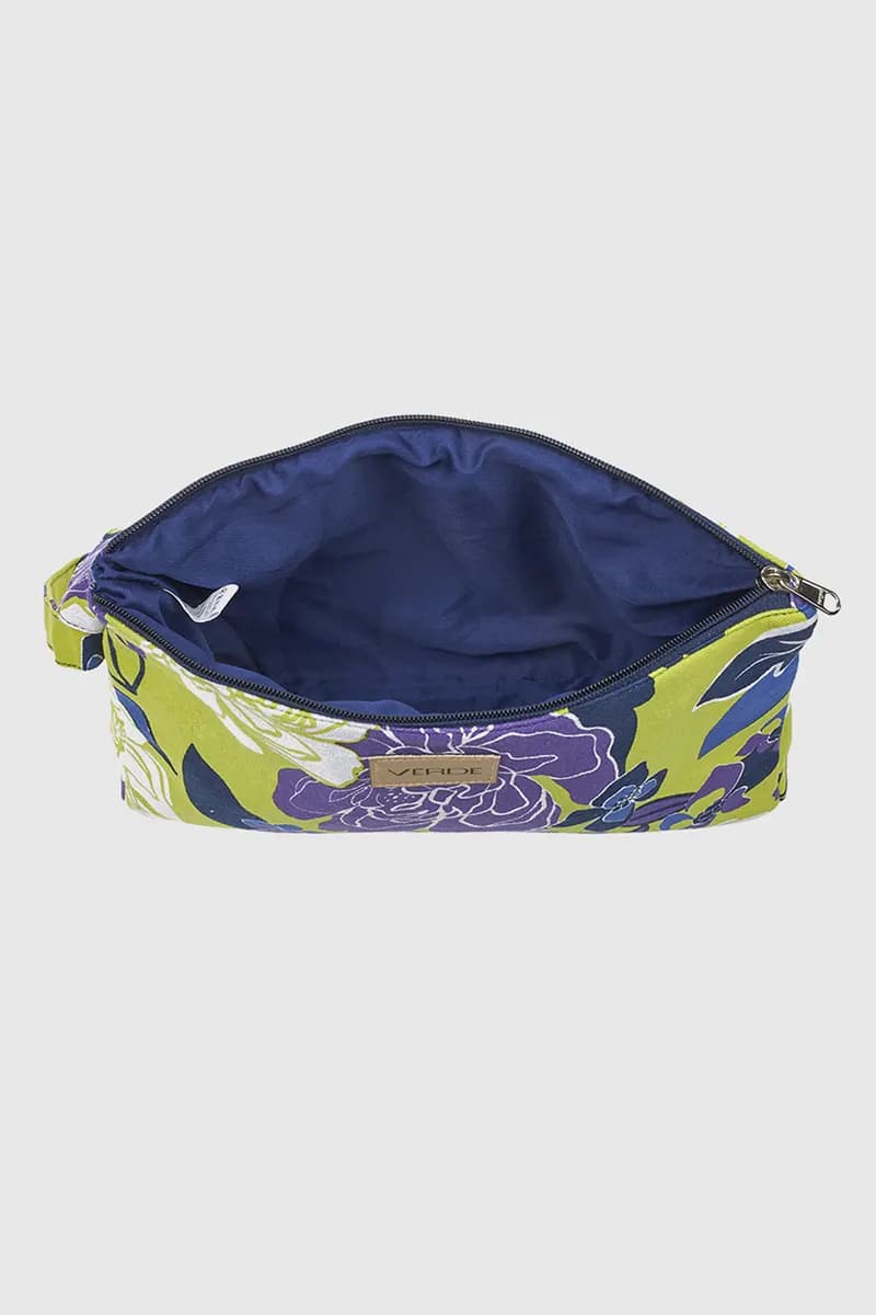VERDE FASHION | Pochette mare in cotone fantasia fiori - 4
