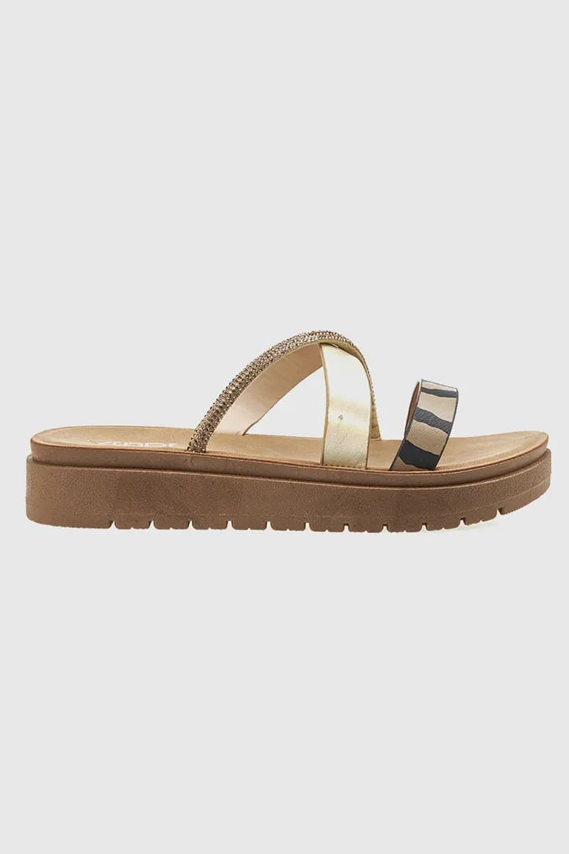 VERDE FASHION | Ciabatte flatform in ecopelle - 3