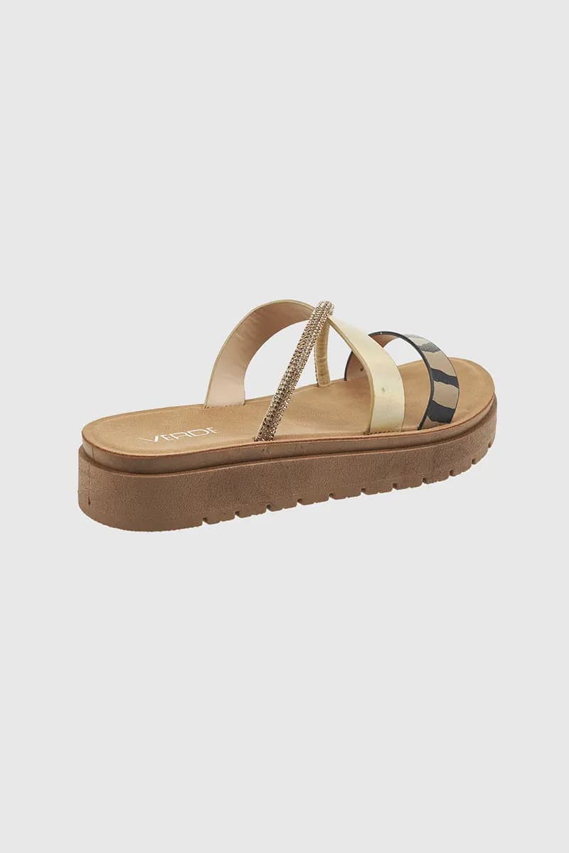 VERDE FASHION | Ciabatte flatform in ecopelle - 4