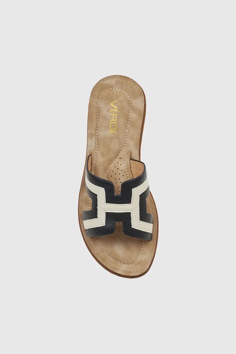 VERDE FASHION | Ciabatte flatform in ecopelle - 5