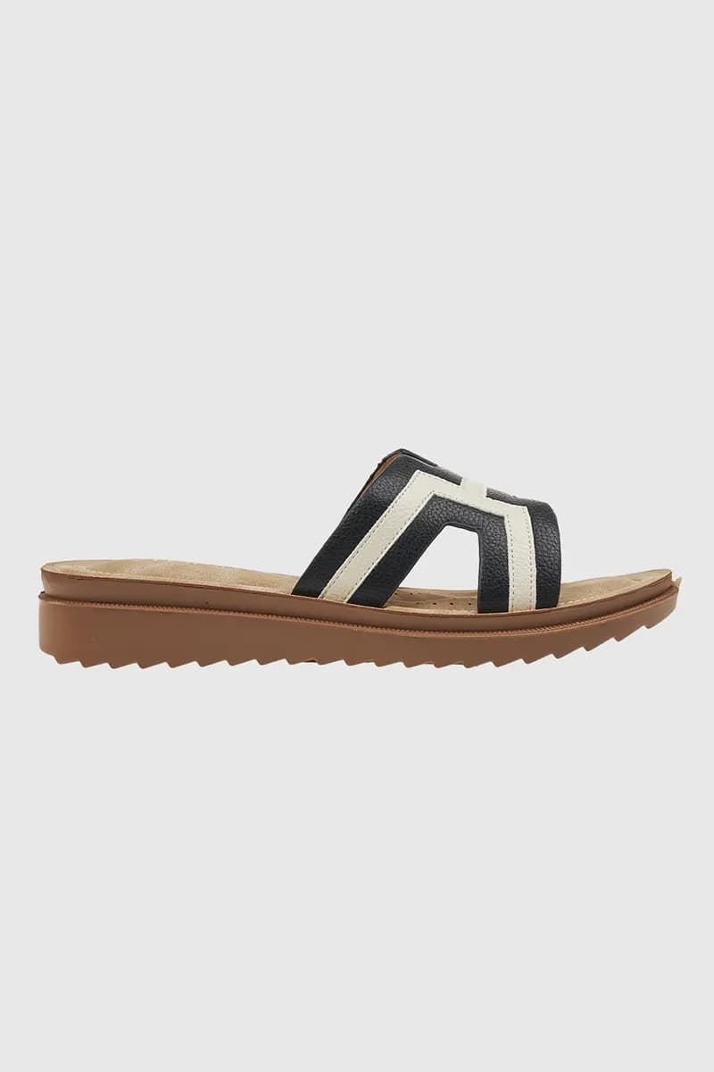 VERDE FASHION | Ciabatte flatform in ecopelle - 6
