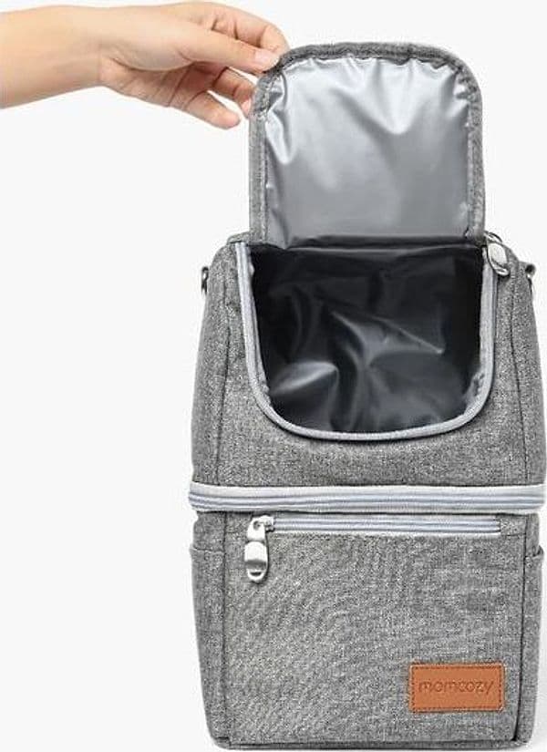 Borsa termica per il trasporto del latte materno Momcozy - Grigio - 8