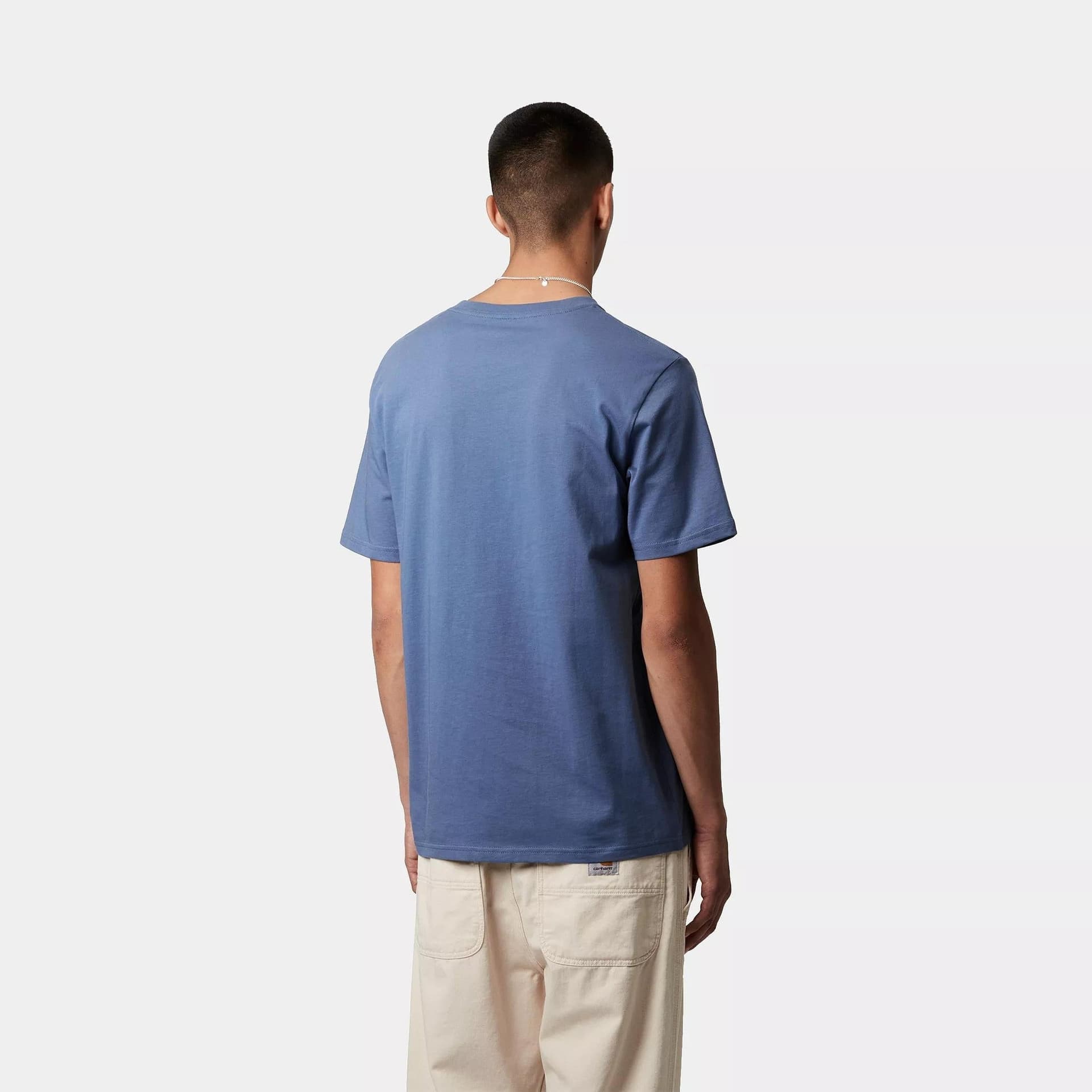 T-shirt Carhartt Pocket blue iris - 4