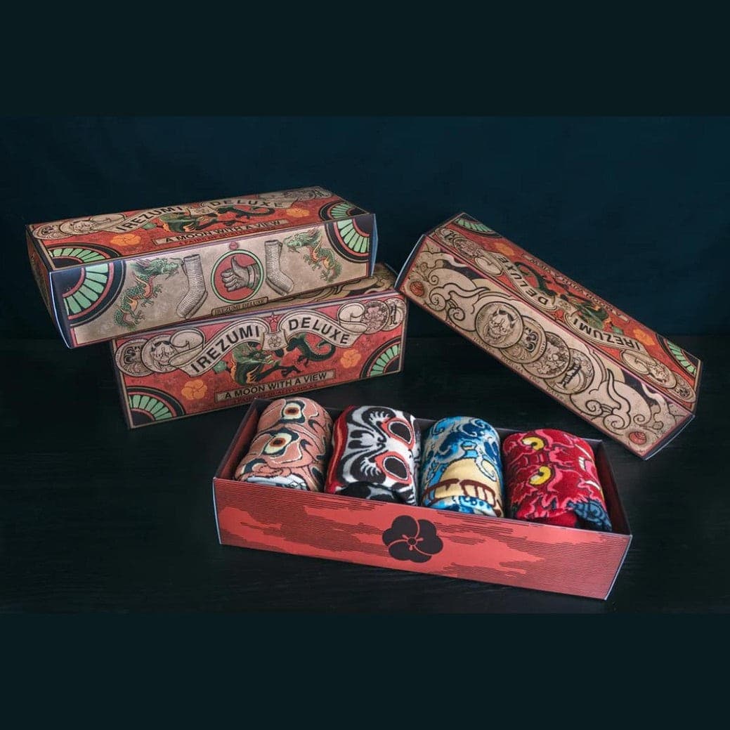 Calze socks a Moon with a View gift box Irezumi deluxe - 2