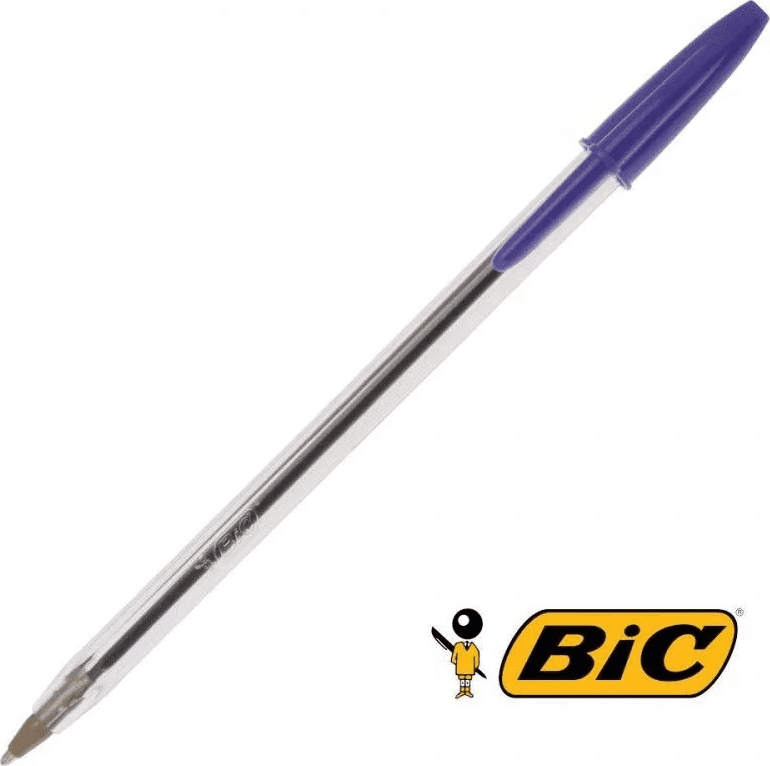Bic - Penna a sfera Cristal Original Punta Media, 1 mm - Confezione 50 pz Blu - 2