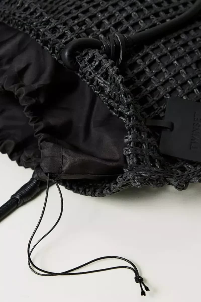 TWINSET | Borsa shopper effetto paglia a rete - 4