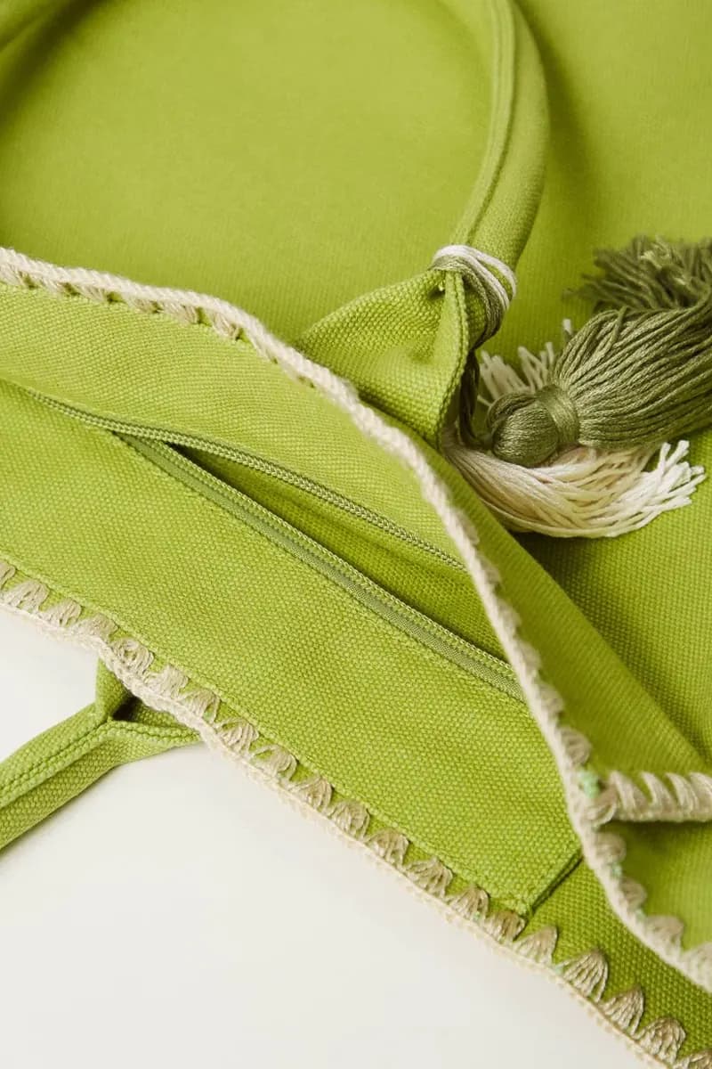 TWINSET | Borsa shopper in canvas con ricamo - 8