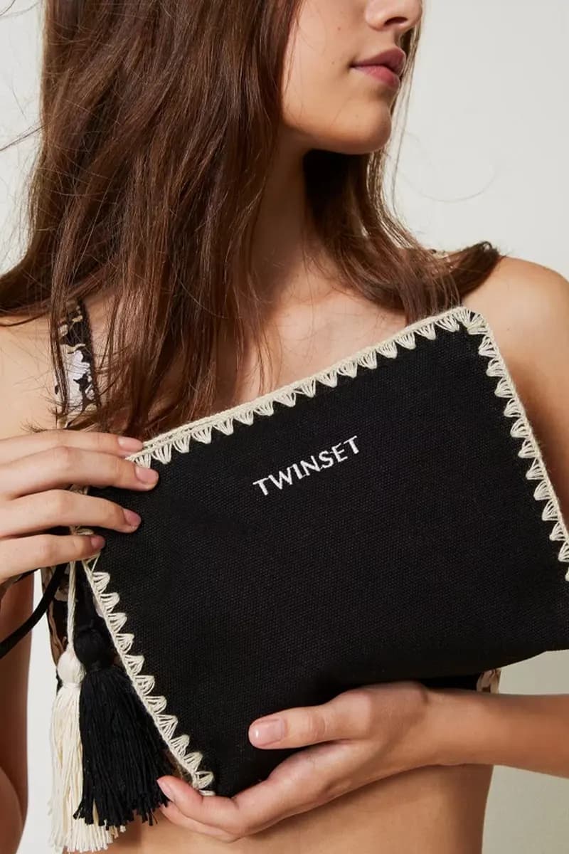 TWINSET | Pochette in canvas con ricamo - 6