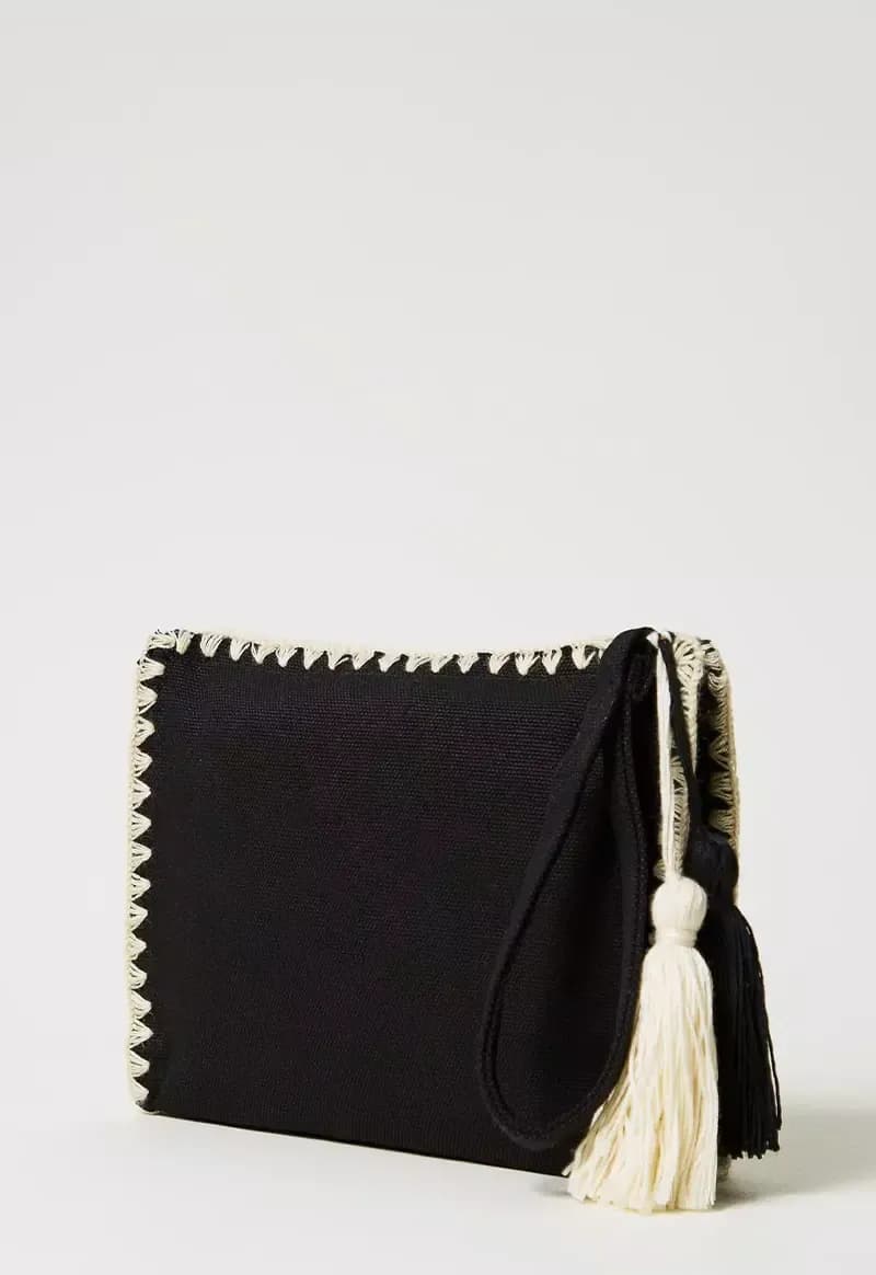 TWINSET | Pochette in canvas con ricamo - 8