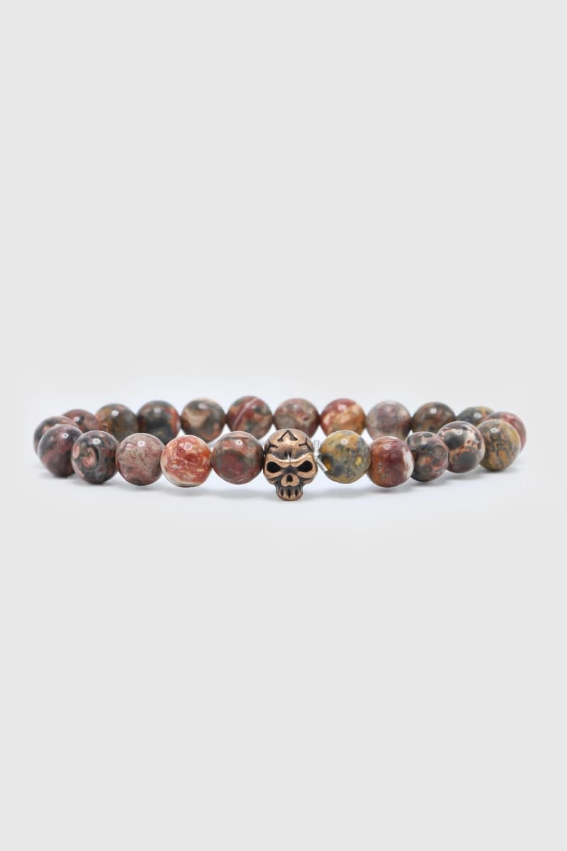 LECLAF | Bracciale elastico teschio - 4