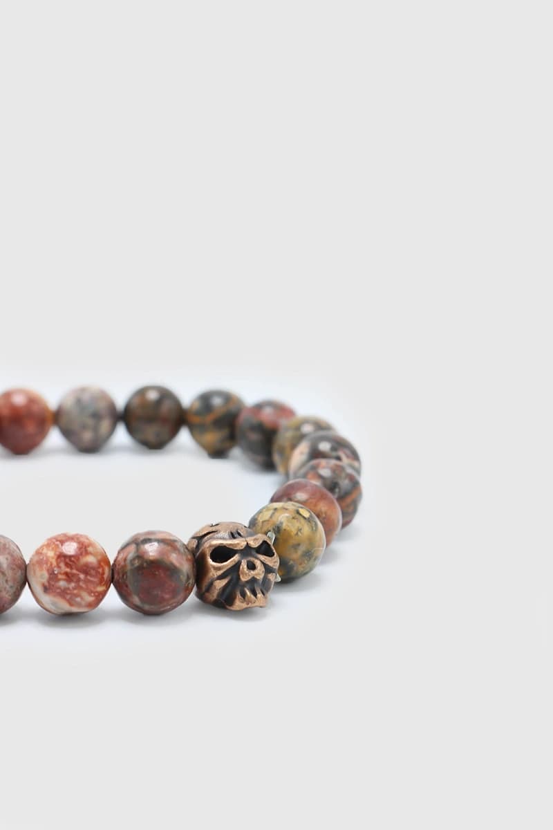 LECLAF | Bracciale elastico teschio - 2