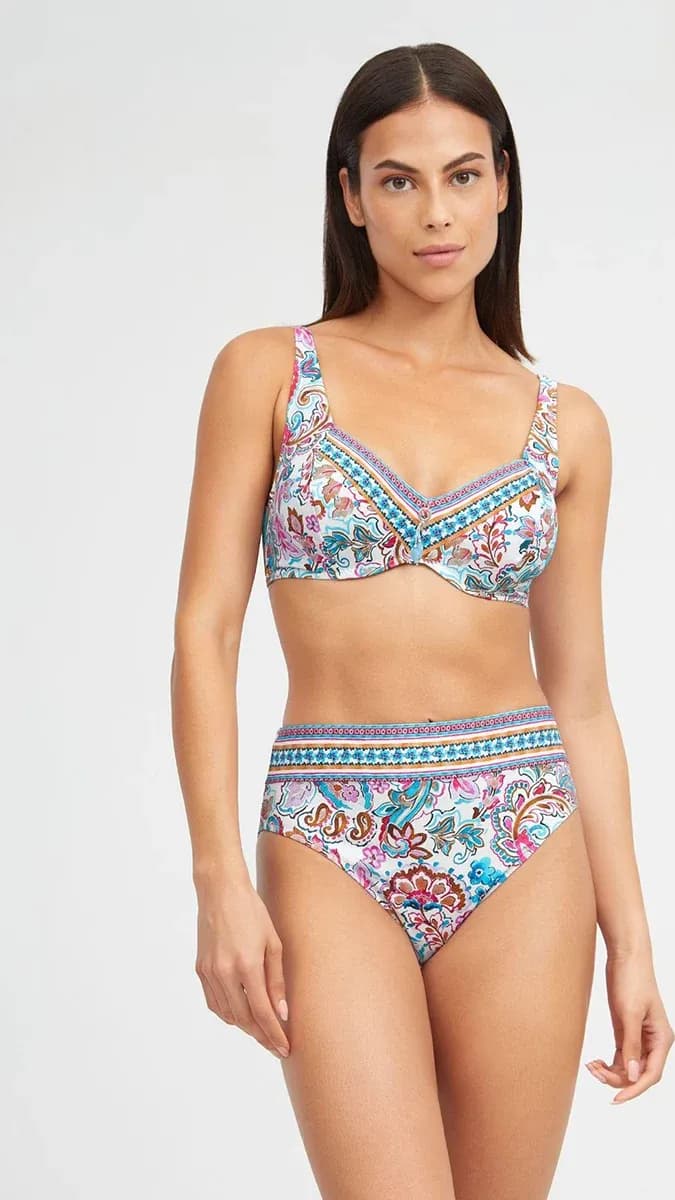NURIA FERRER | Bikini top e slip alto coppa C Laia - 2