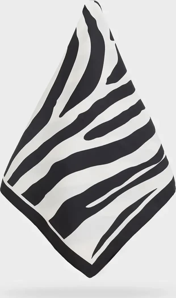 NALÌ | Foulard Zebra Nero - 2