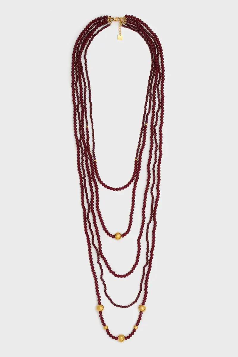 NALÌ | Collana multifilo con perline - 3