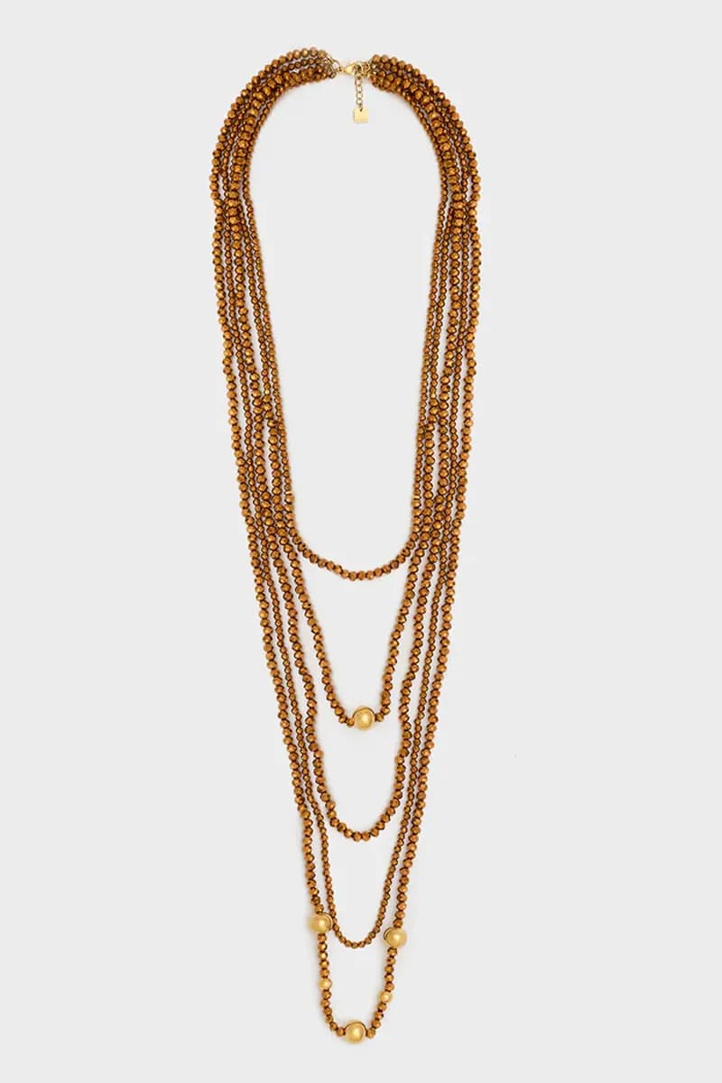 NALÌ | Collana multifilo con perline - 3