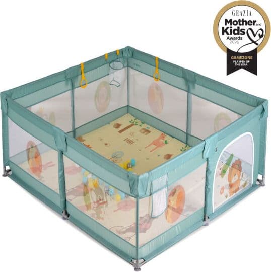 Box per bambini GameZone 120*120 con accessori e 60 Palline Moni-Trade – Menta